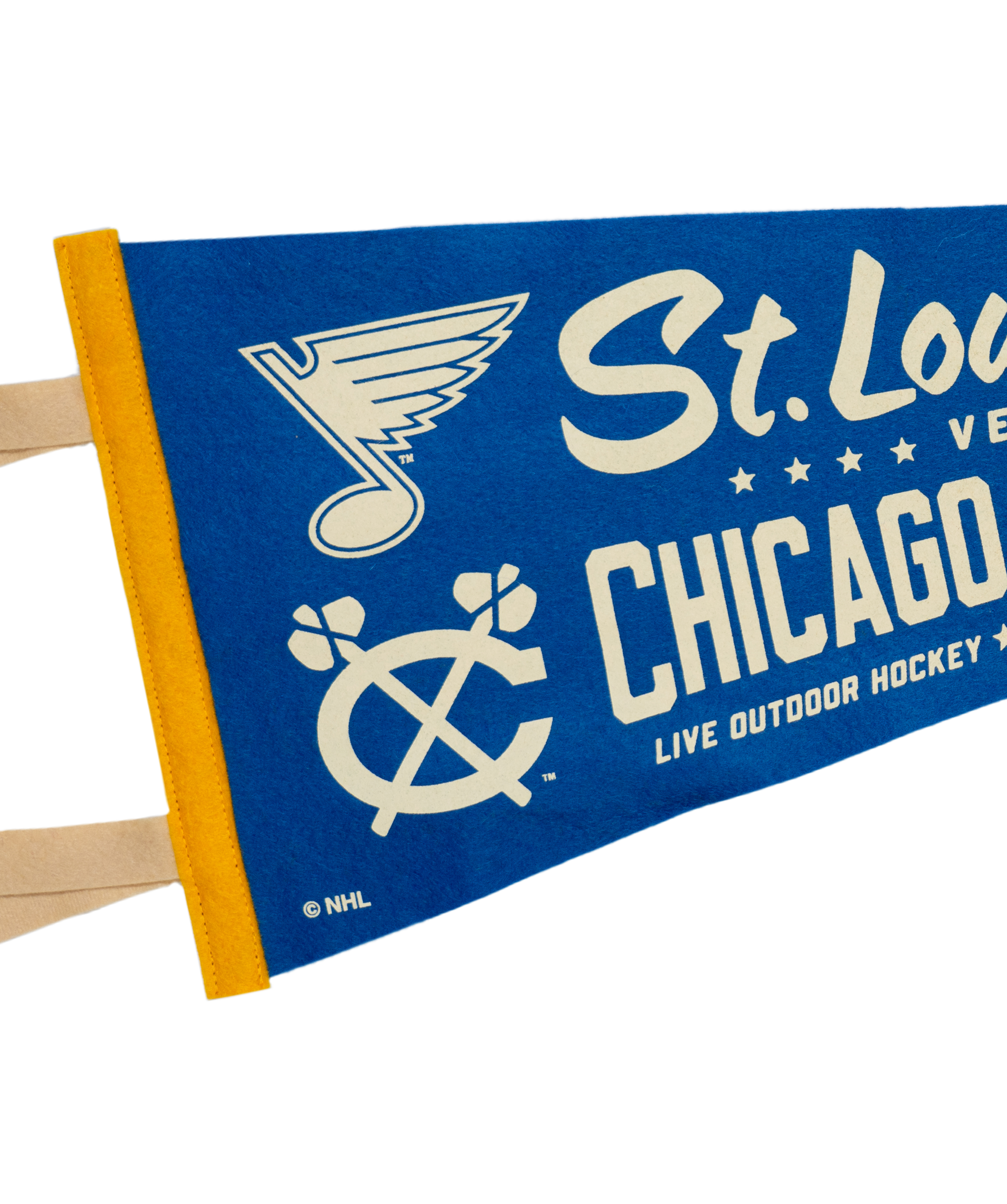 NHL Winter Classic® St Louis Blues Versus Chicago Blackhawks Pennant • NHL x Oxford Pennant