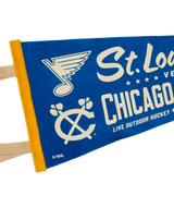 NHL Winter Classic® St Louis Blues Versus Chicago Blackhawks Pennant • NHL x Oxford Pennant