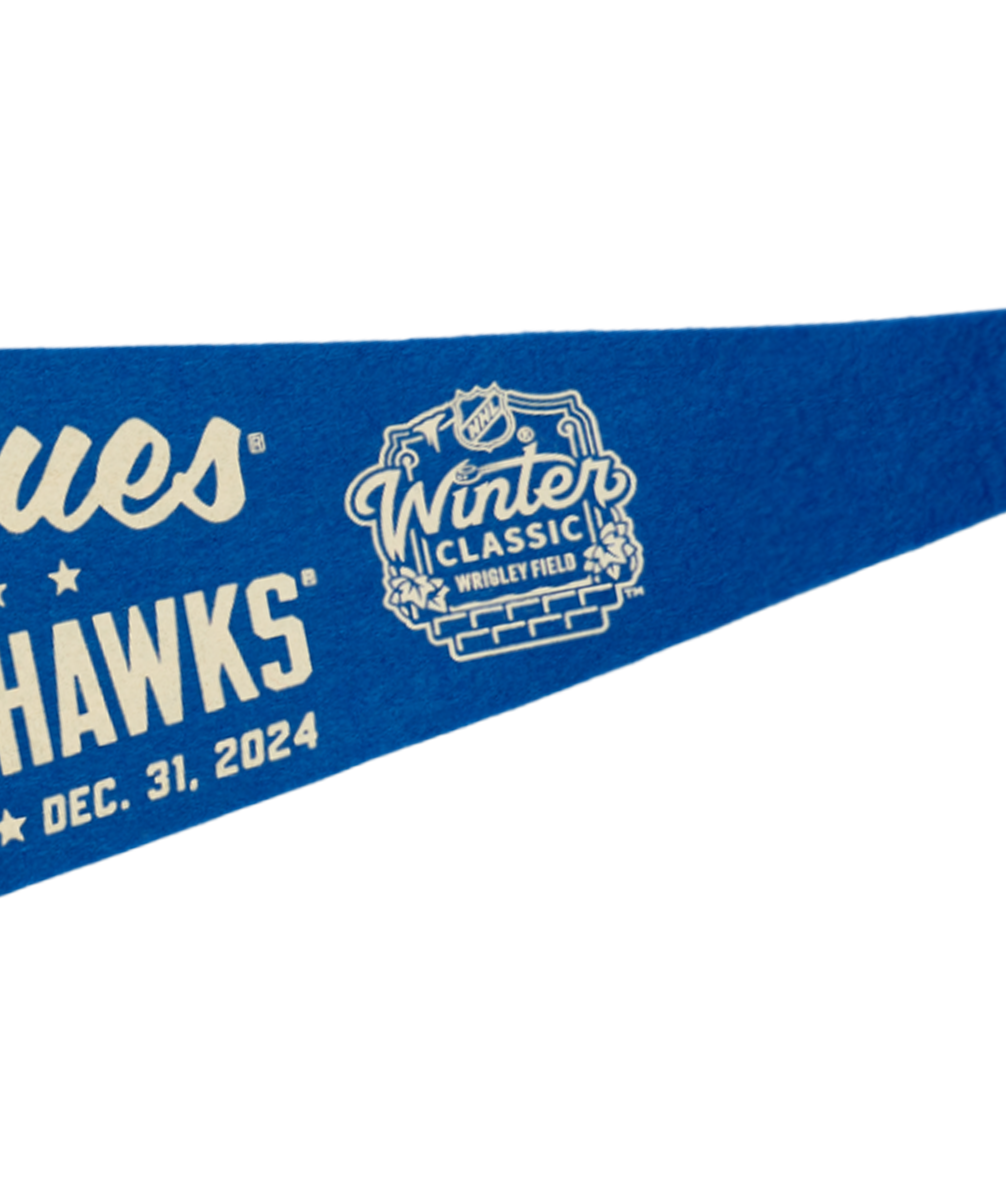 NHL Winter Classic® St Louis Blues Versus Chicago Blackhawks Pennant • NHL x Oxford Pennant