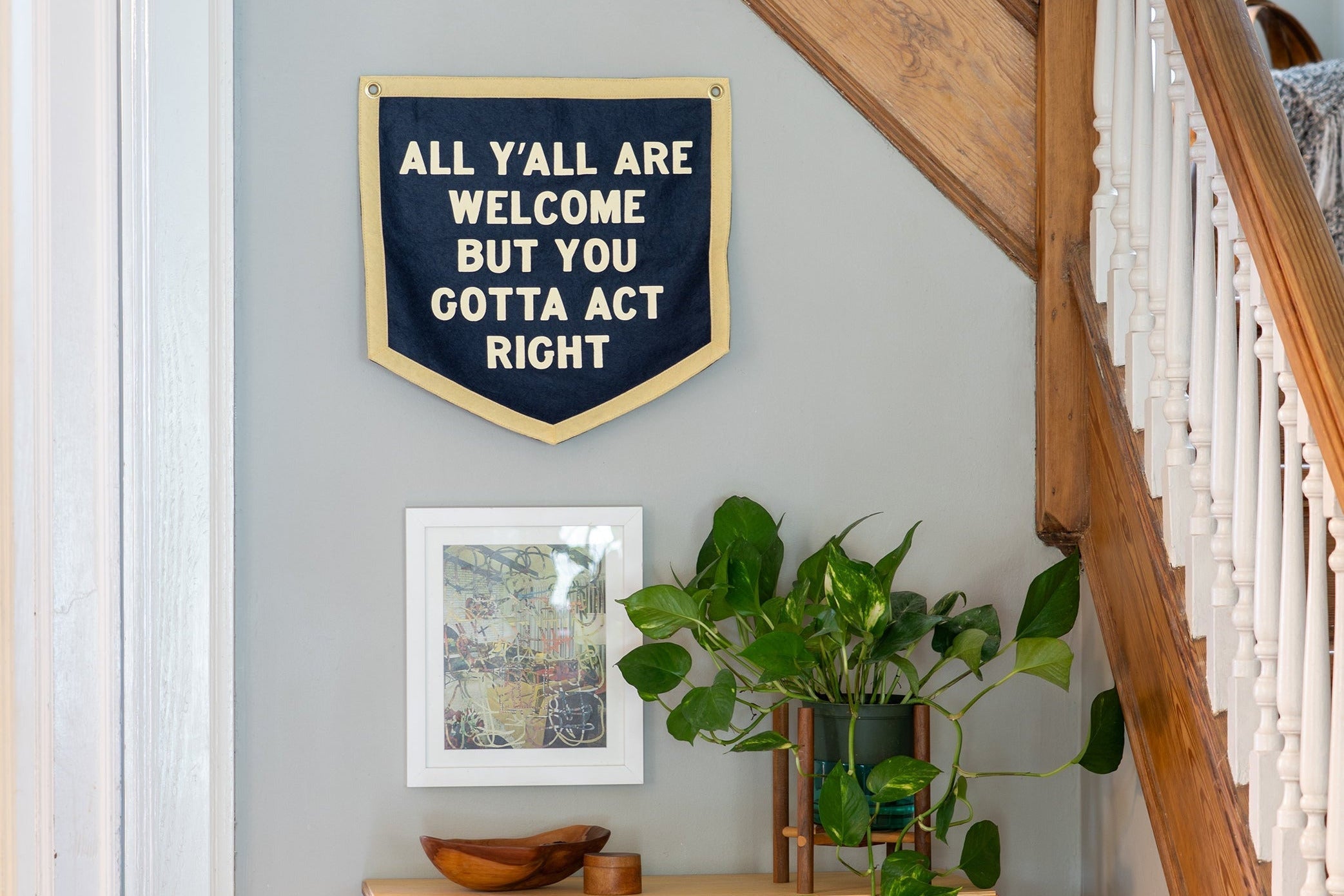 All Y'all Are Welcome Camp Flag • Tate Farms x Oxford Pennant