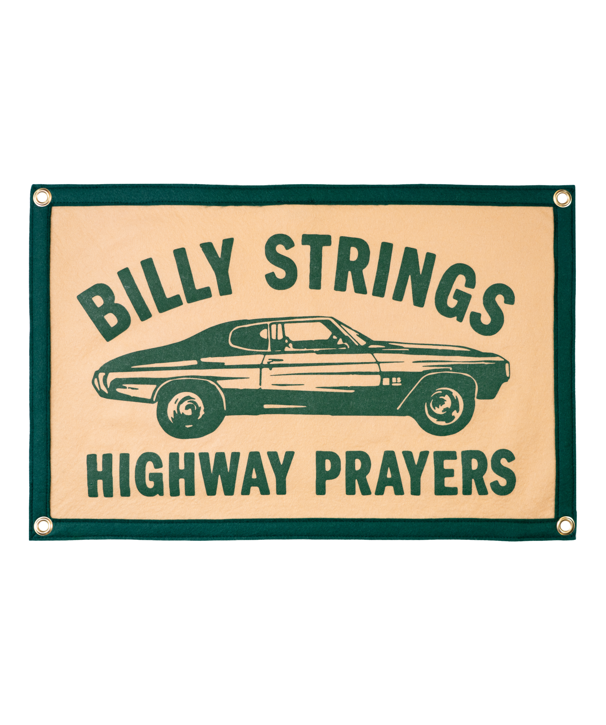 Highway Prayers Camp Flag • Billy Strings x Oxford Pennant