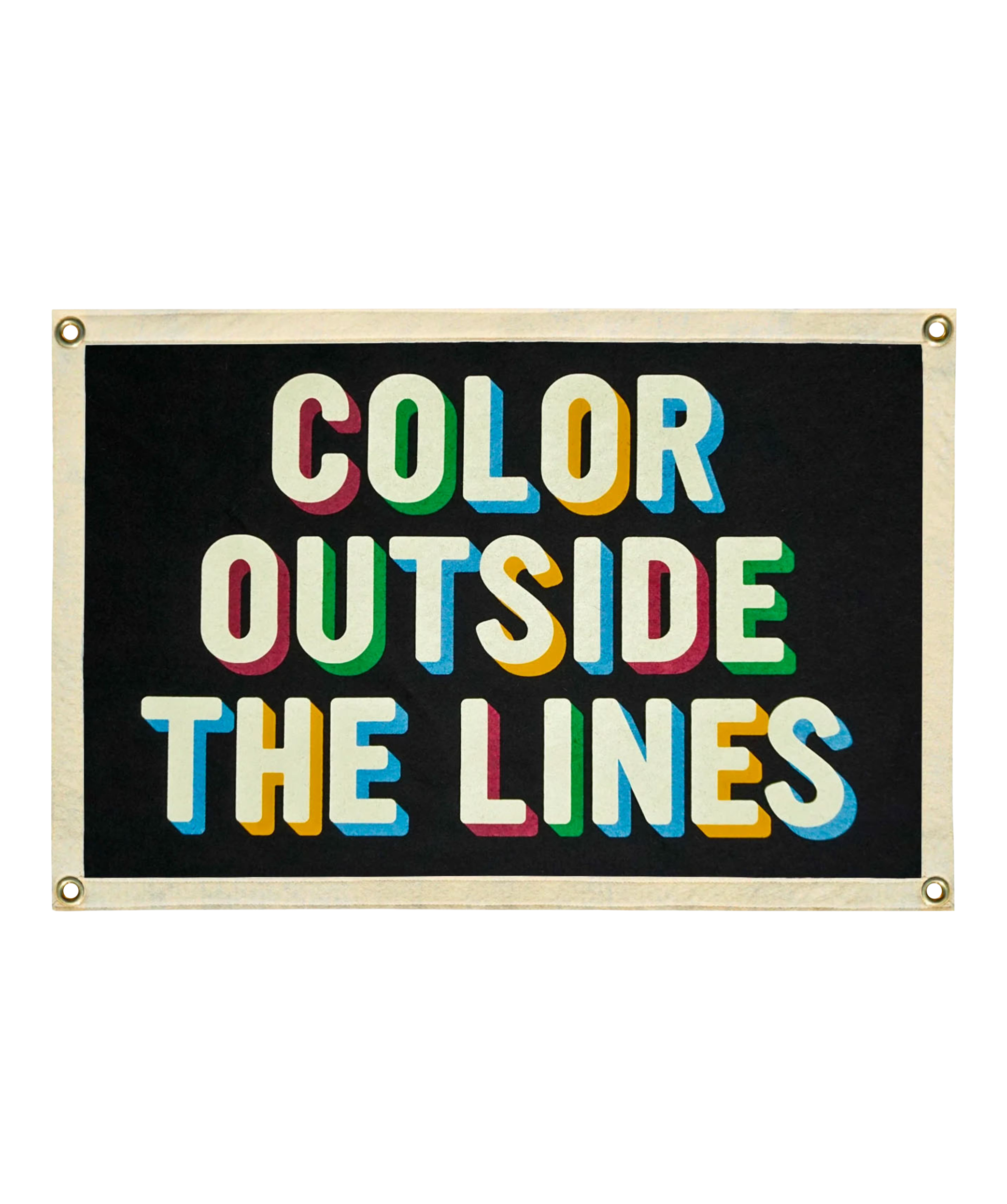 Color Outside The Lines Camp Flag