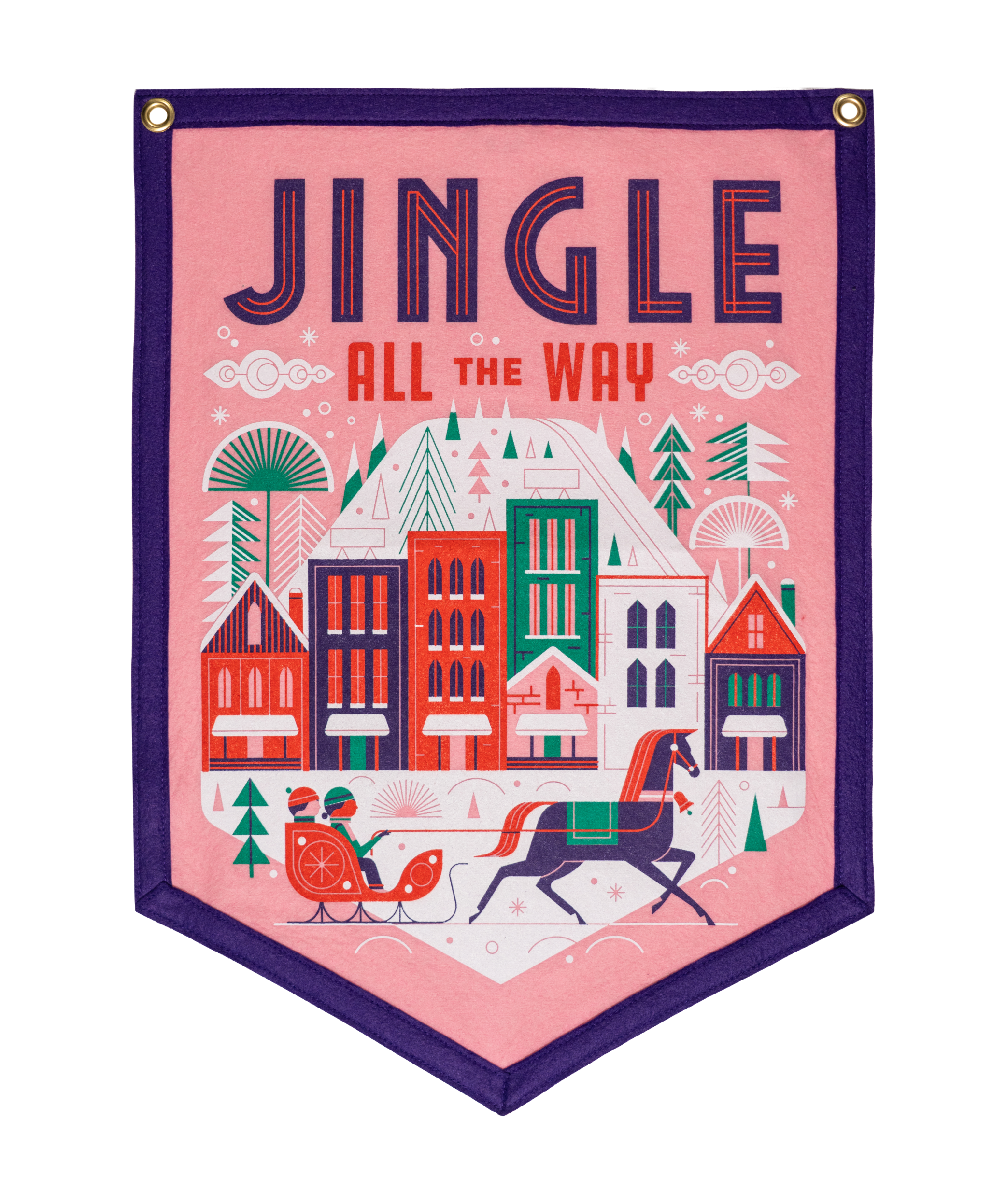 Jingle All The Way Camp Flag • Invisible Creature x Oxford Pennant