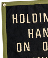 Holding Hands On Our Way To Hell Camp Flag  • John Moreland x Oxford Pennant