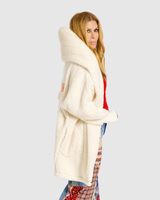 The Warrior Effect™ by Jill Martin Chenille Logo Sherpa Lounger Jacket
