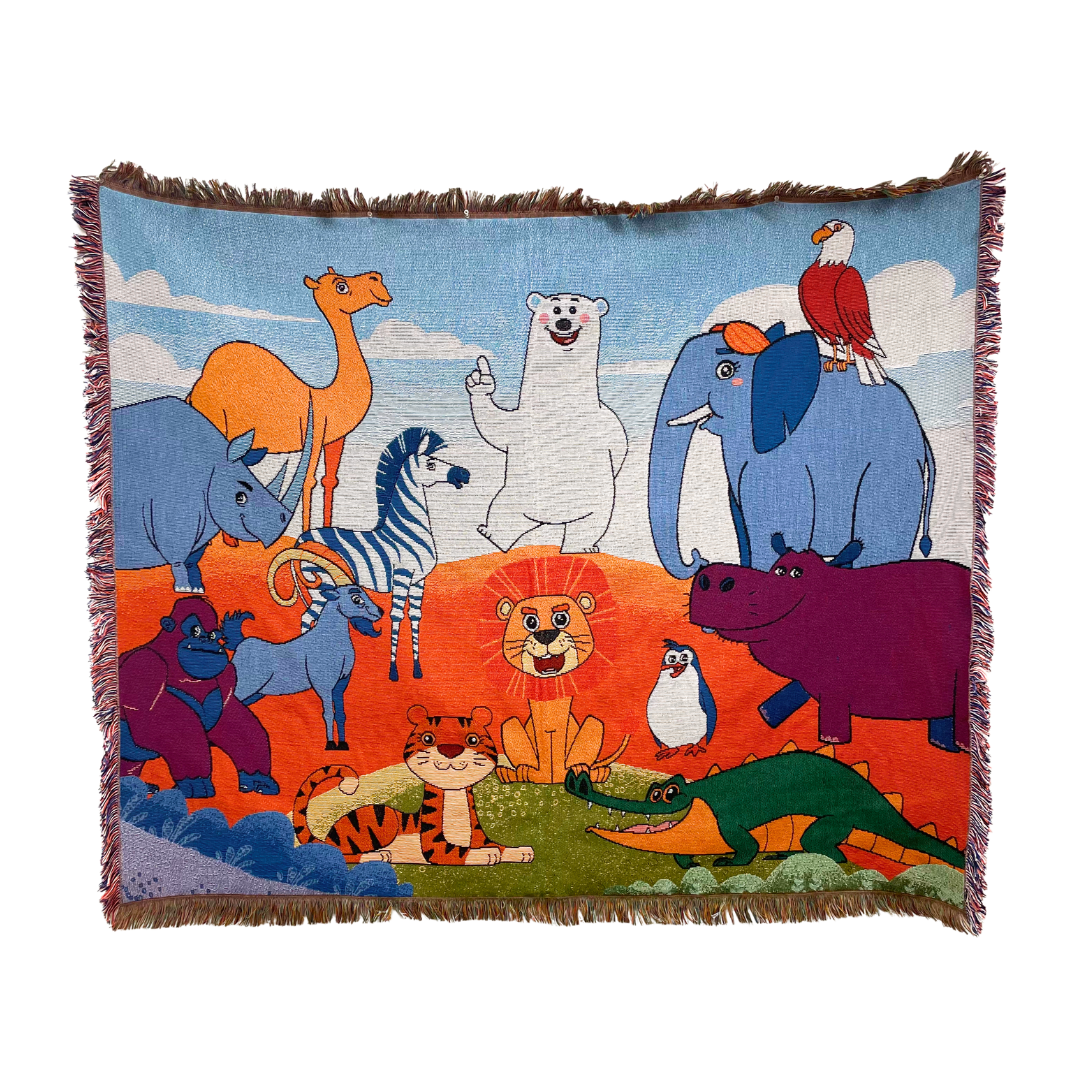 Jungle Jam Milestone Woven Blanket