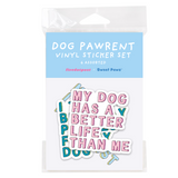 Dog Parent Sticker Pack – 6 Vinyl Stickers for Pet Owners