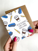 Funny Coworker Appreciation Card Work Bestie Card The Reason I Don't Punch People at Work
