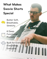 Swovie Shorts - Light Heather Grey