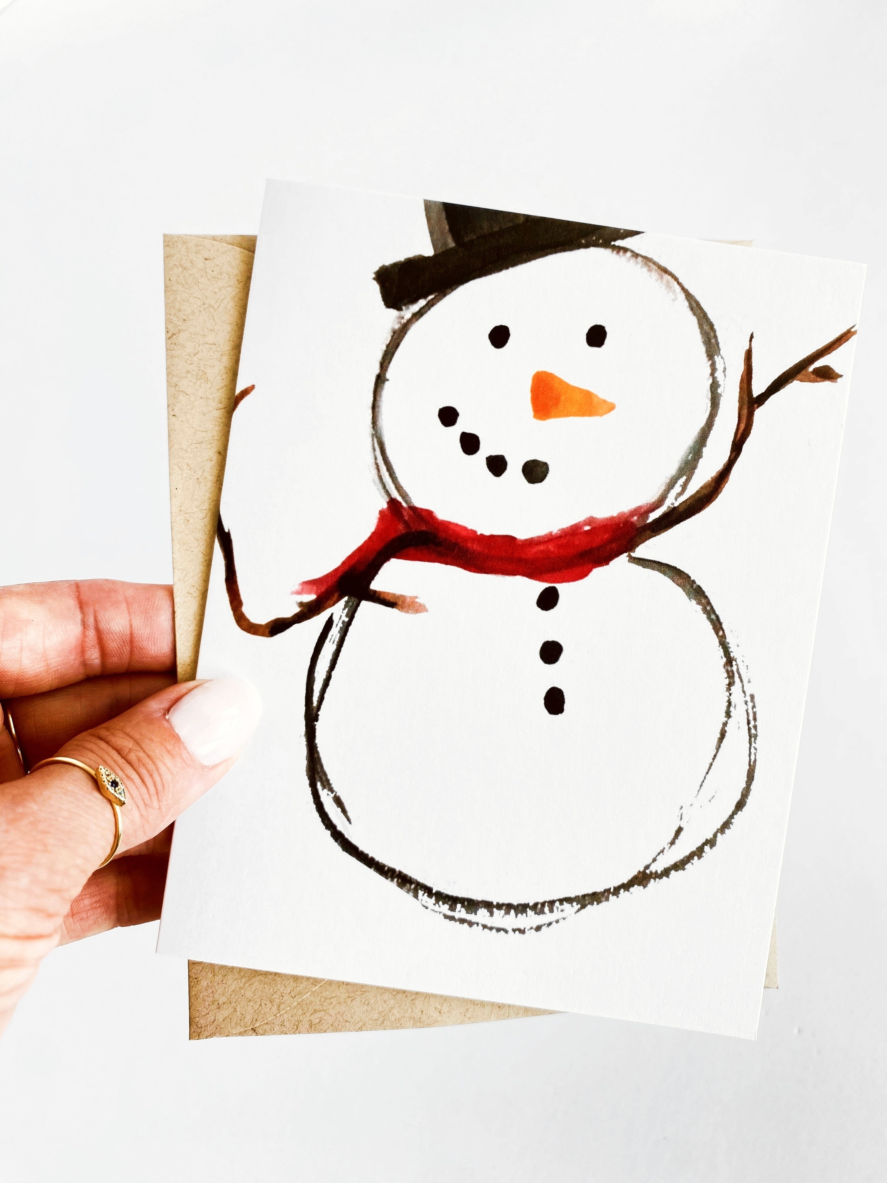Happy Holidays Snowman Card Set, Christmas Cards Box Set