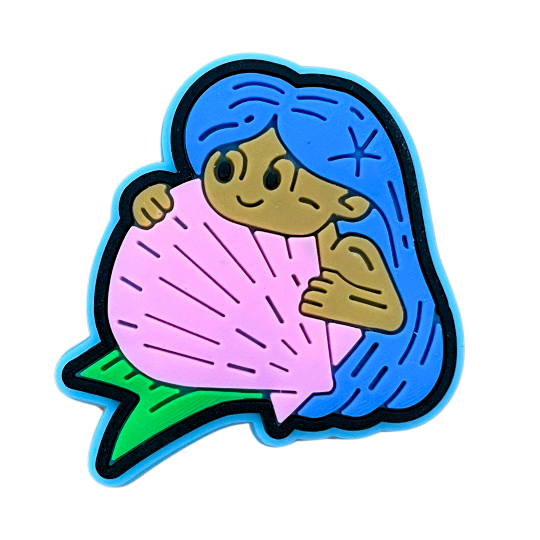 Mermaid Shell Shoe Charm