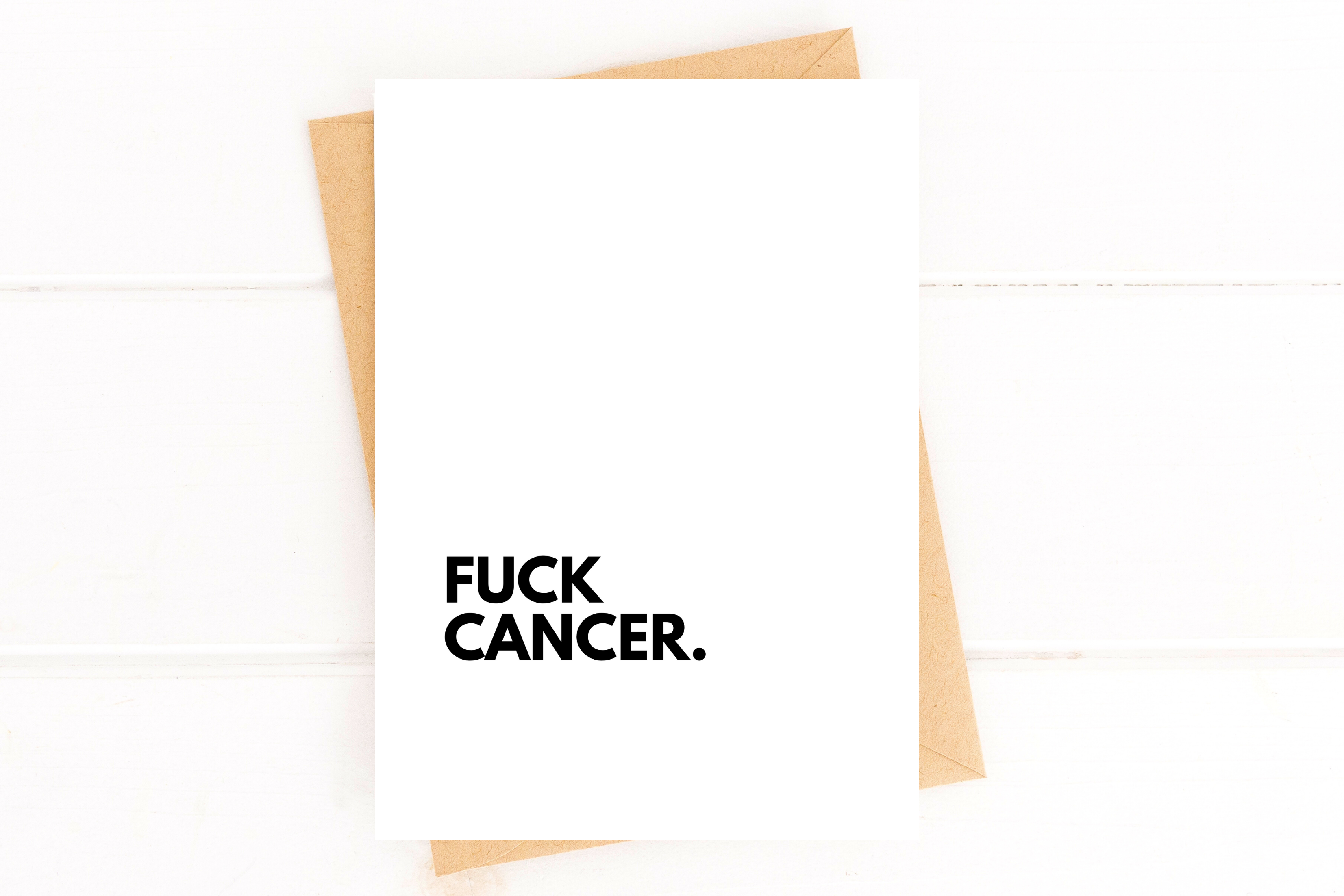 Fuck Cancer Card - Support, Get Well