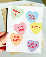 Dog Mom Funny Valentines Day Card for Dog Parents Valentine for Girlfriend Card
