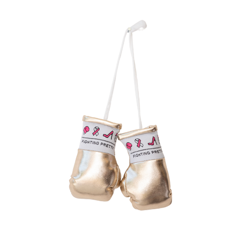 Fighting Pretty Mini Boxing Gloves (Gold)