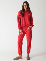 Classic Jogger - Scarlet Smiley