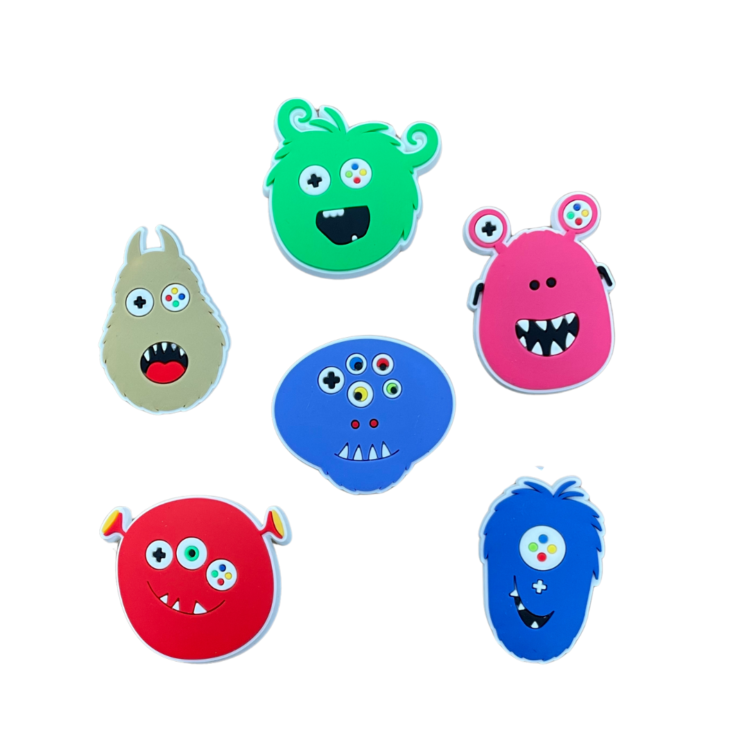 FULL SET of 6 Monster Mash Shoe Charms