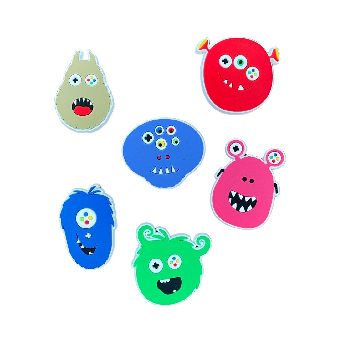 FULL SET of 6 Monster Mash Shoe Charms