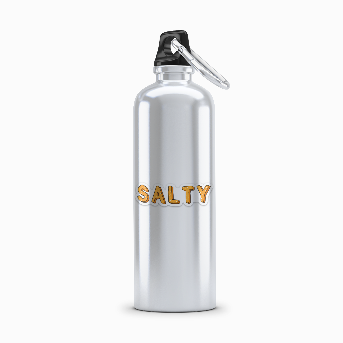 Salty Funny Pretzel Vinyl Lap Top or Water Bottle Sticker