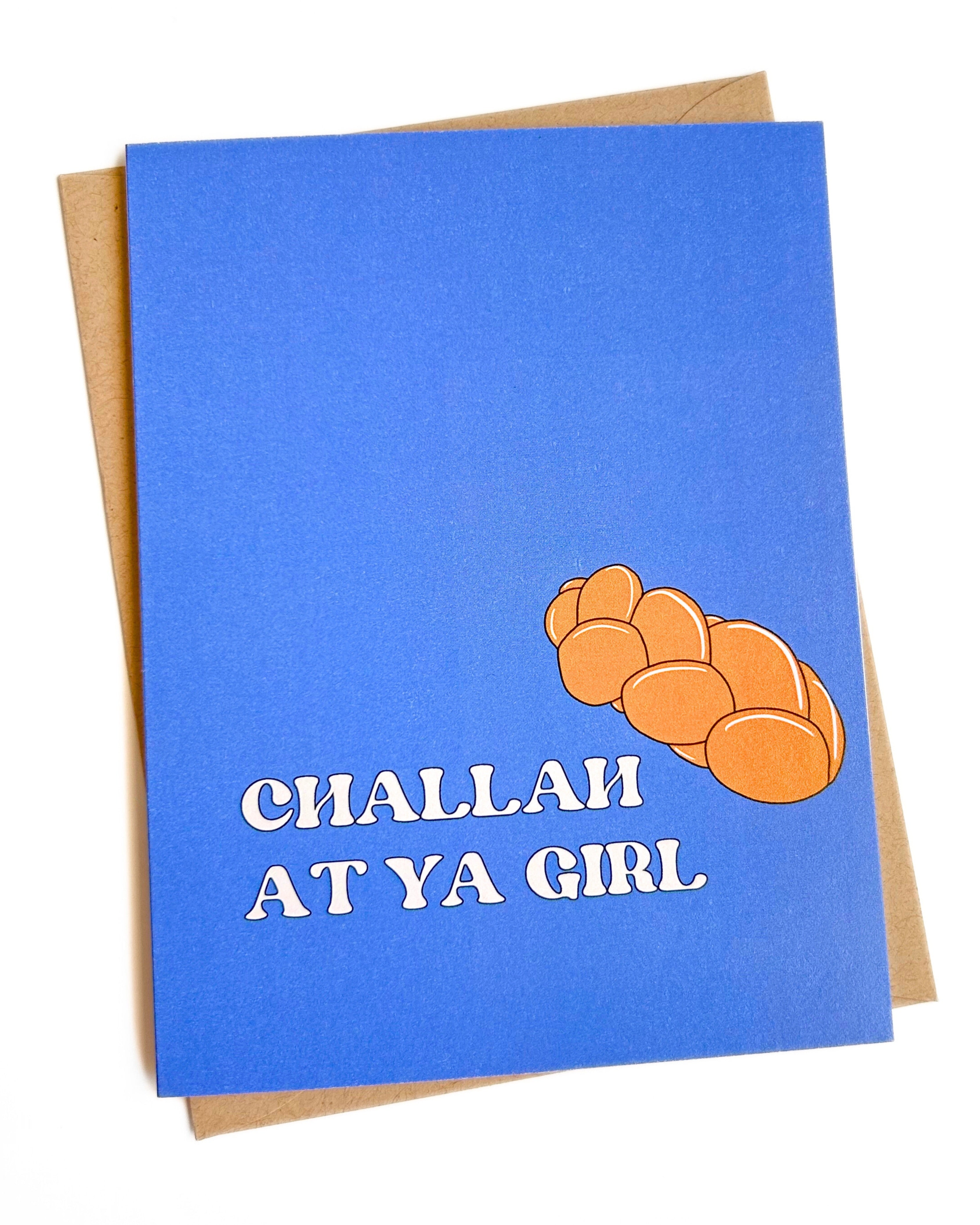 Challah At Ya Girl Cute Hanukkah Card Funny Hanukkah Cards