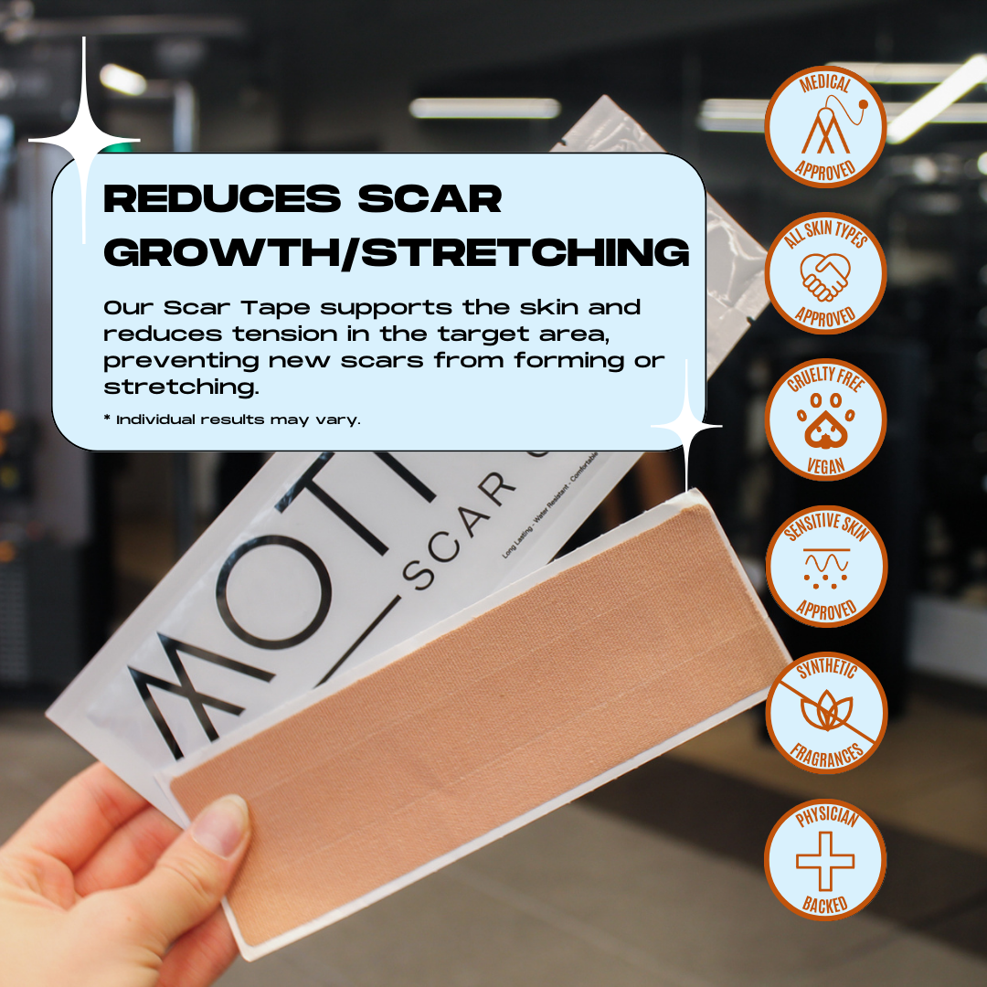 SCAR TAPE - 4PCS 6.5″ x 2″