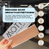 SCAR TAPE - 4PCS 6.5″ x 2″