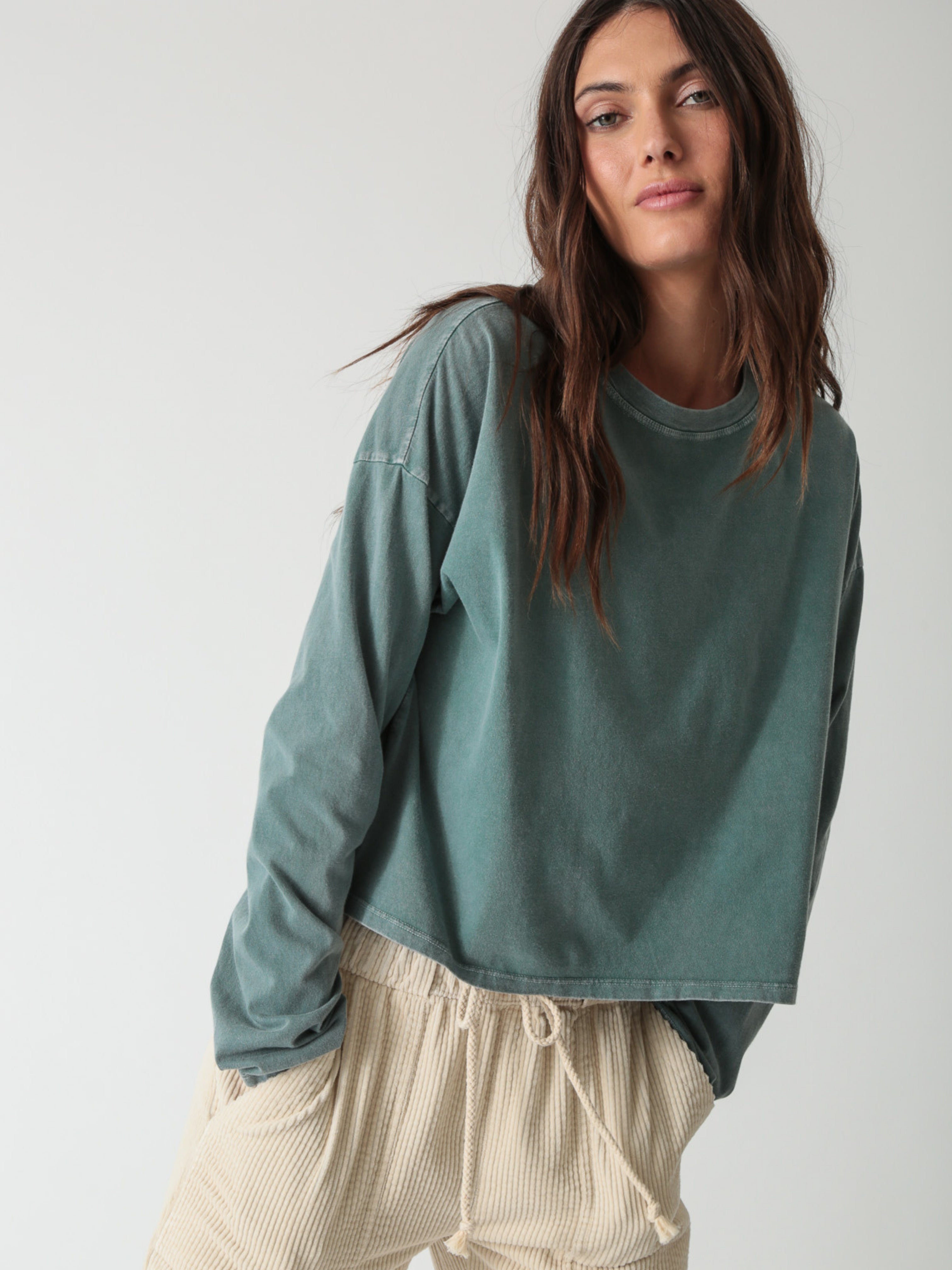 Lane Tee - Vintage Emerald