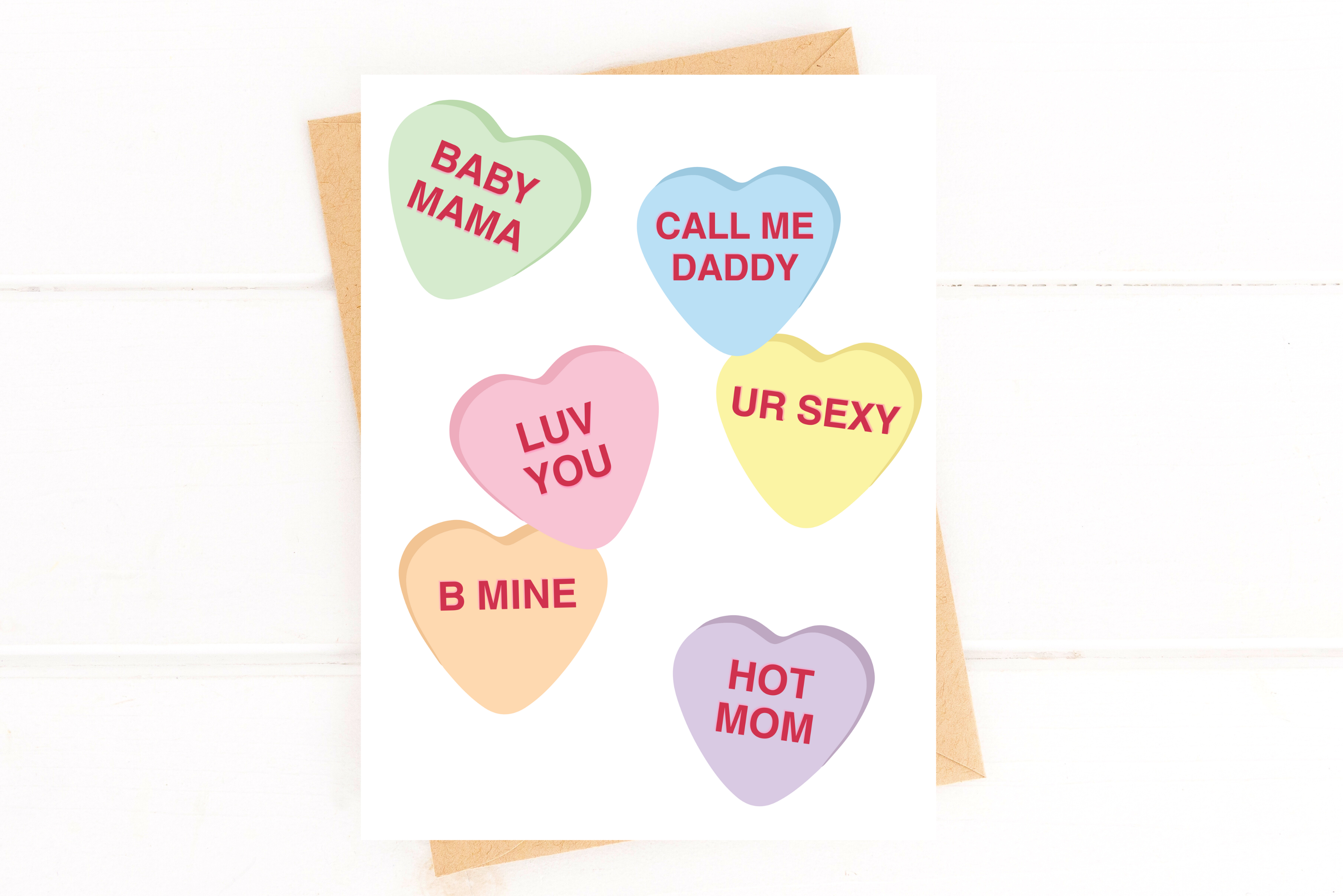 Hot Mom Funny Valentines Day Card for Parents Valentine for Girlfriend Card f