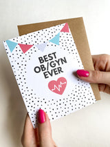 Best OB/GYN Ever Doctor Thank You Card