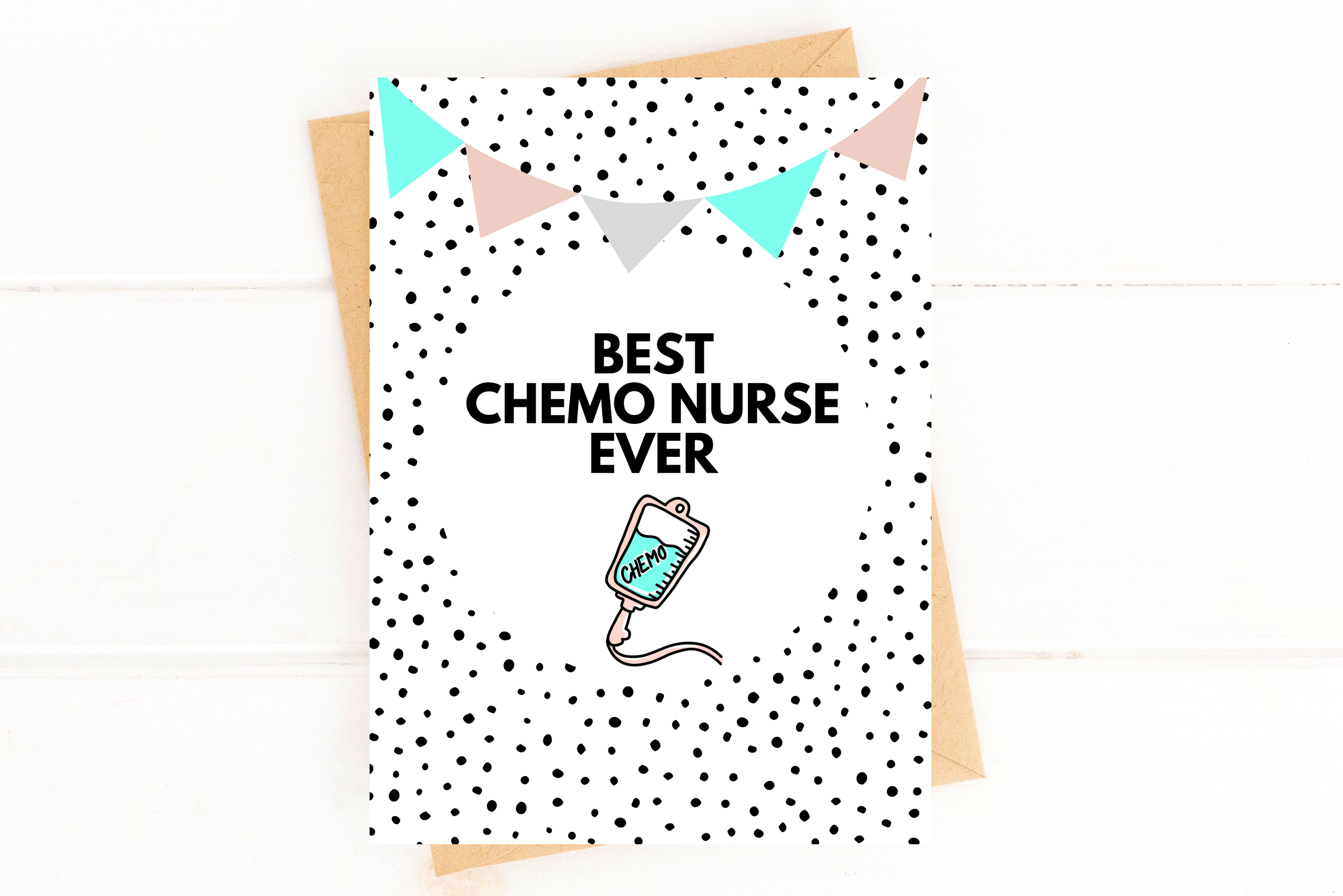 Best Chemo Nurse Ever Thank You Card