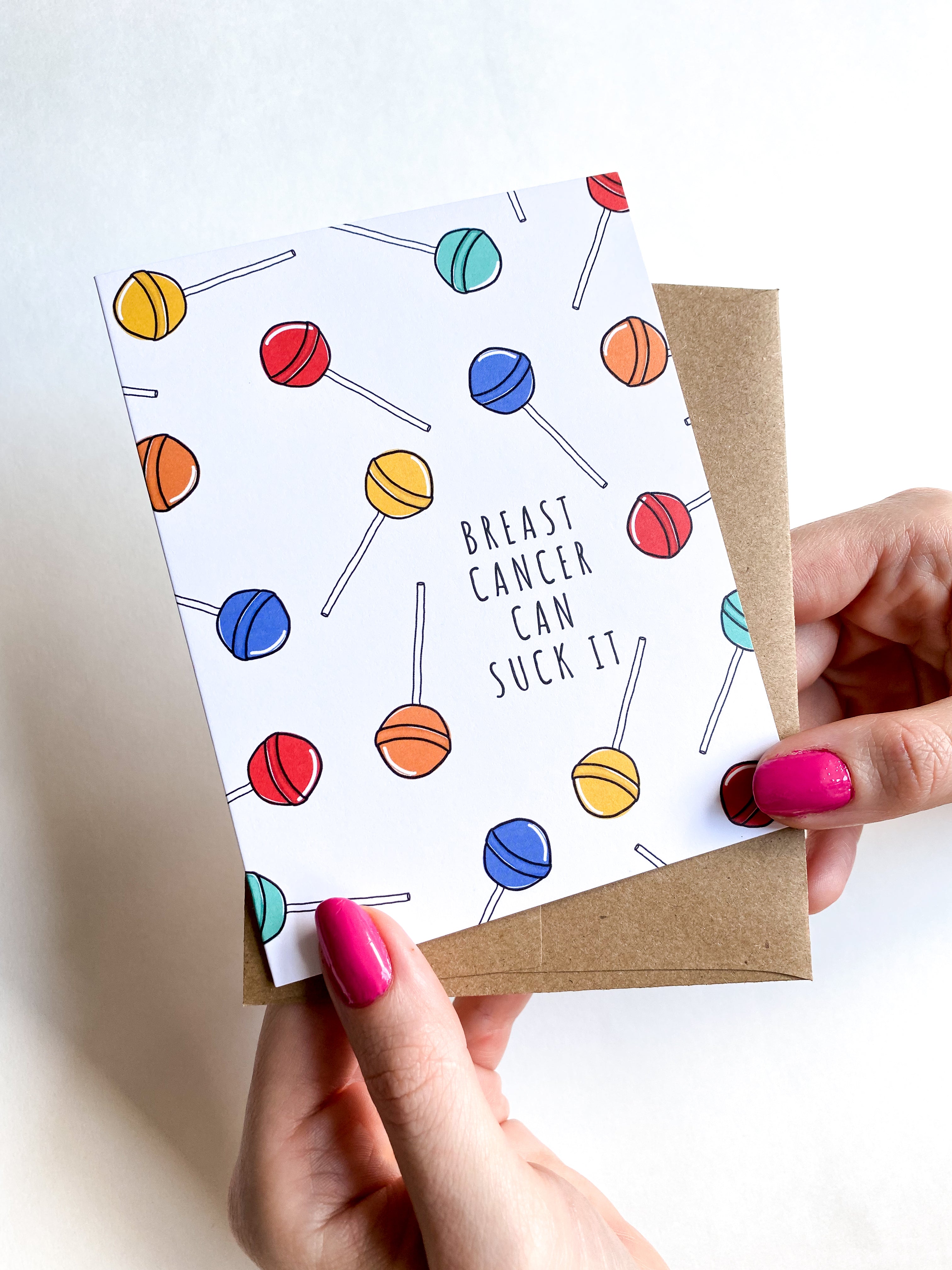Breast Cancer Can Suck It Funny Get Well Card