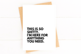 This is So Shitty Here For You Cancer Get Well Card