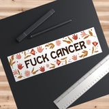 F*** Cancer Floral Bumper Sticker