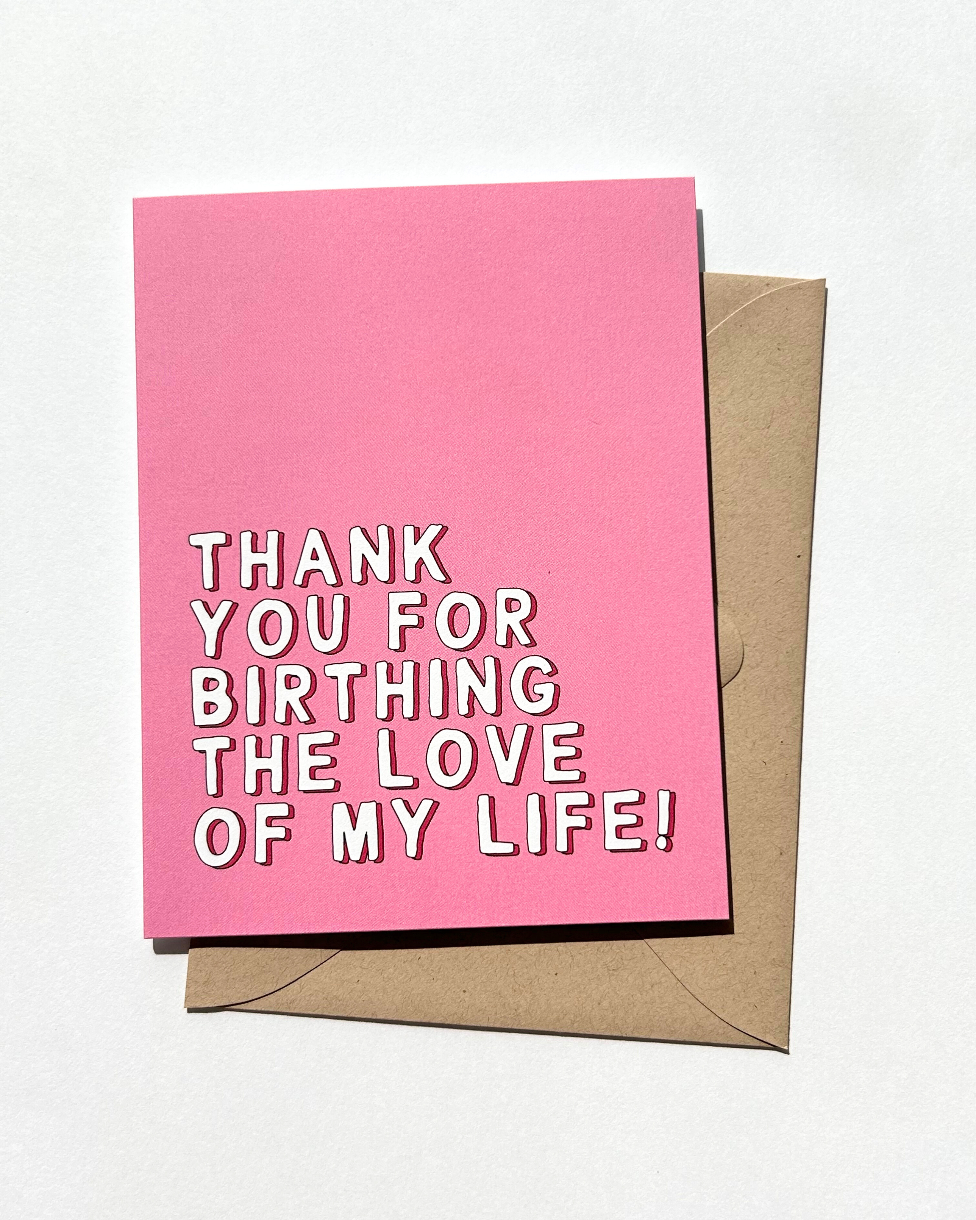 Thank You For Birthing My Love Mother in Law Mother's Day