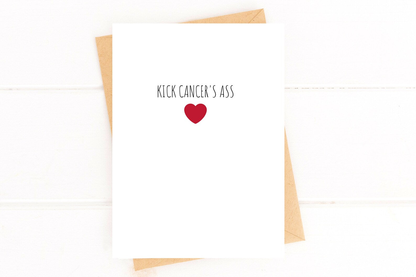 Funny Cancer Card Kick Cancer's Ass Get Well Card