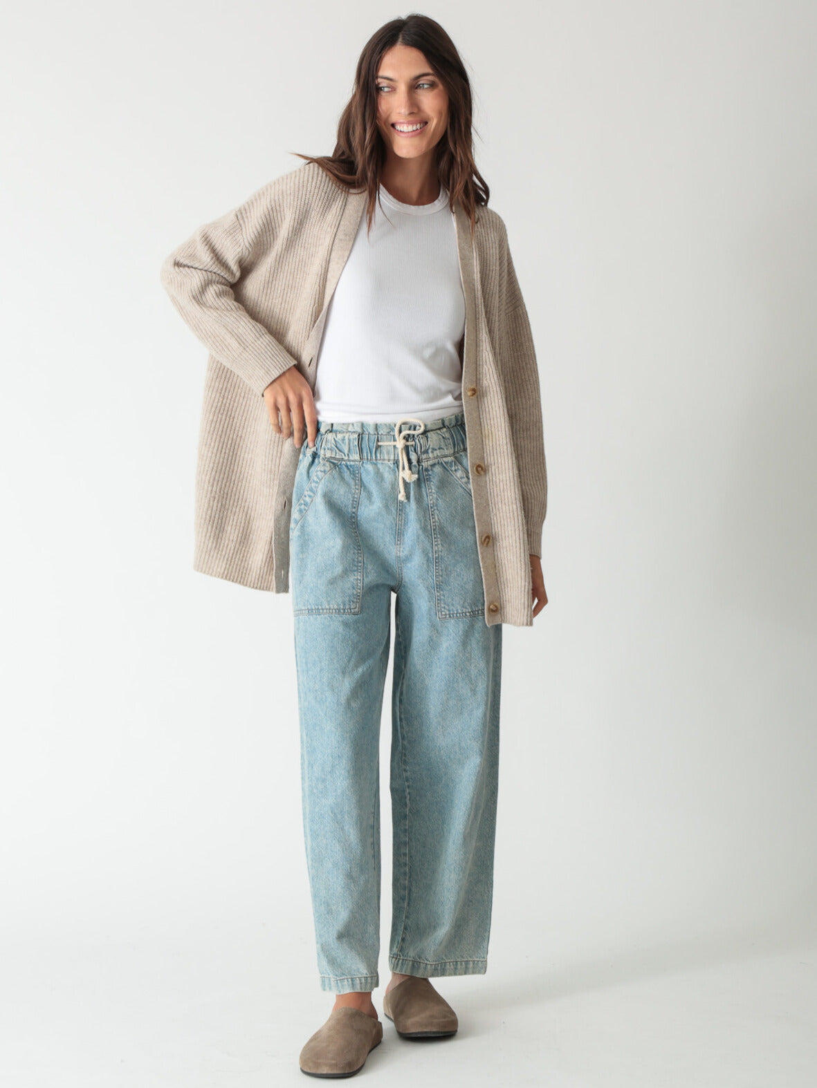 Everyday Cardigan - Oatmeal Heather