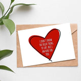 I Don't Know What to Say Here For You Support Card
