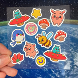 Galactic Spring Sticker Sheet