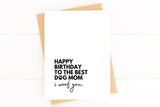 Dog Mom Birthday Card