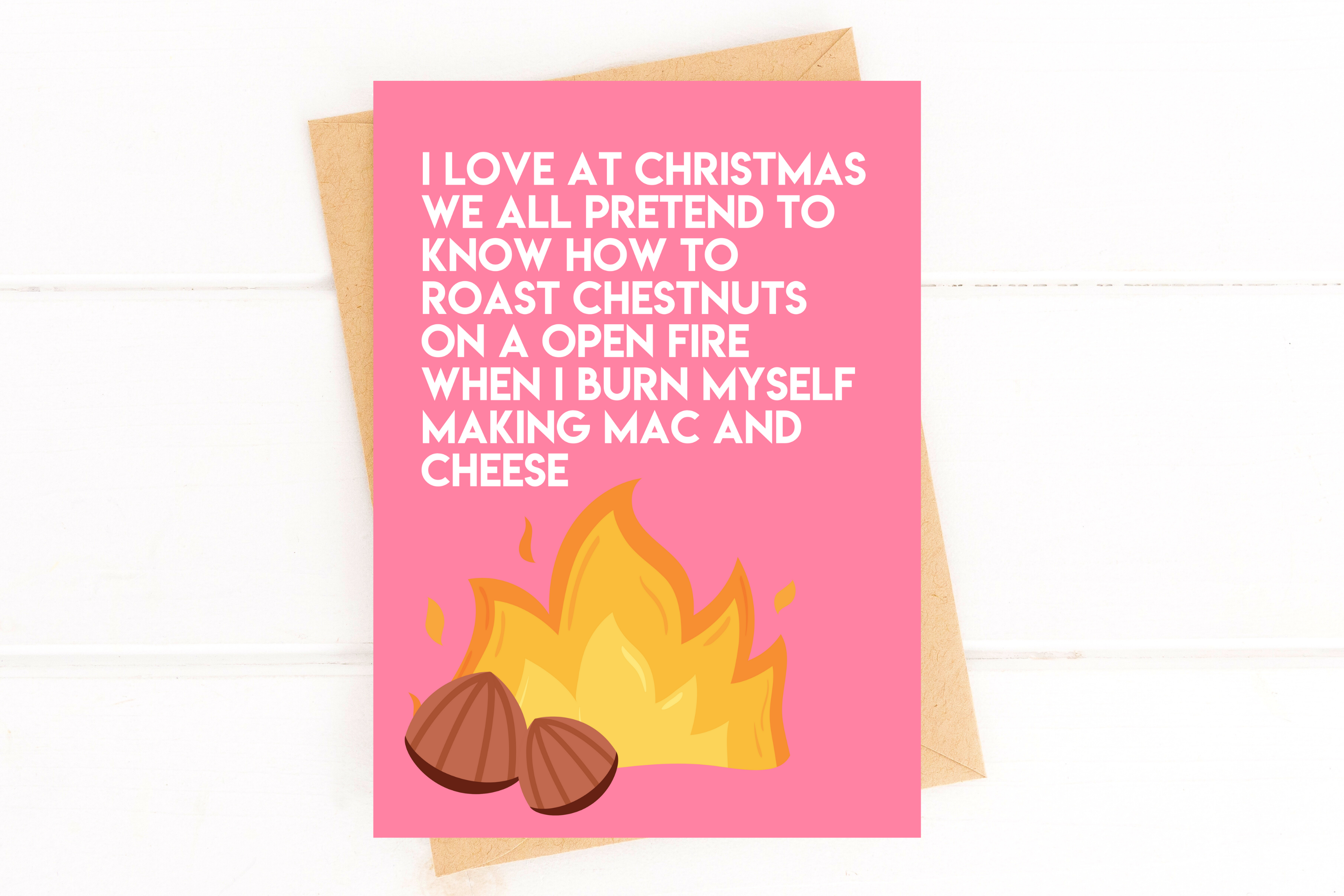 Do We Know How to Roast Chestnuts Funny Christmas Card