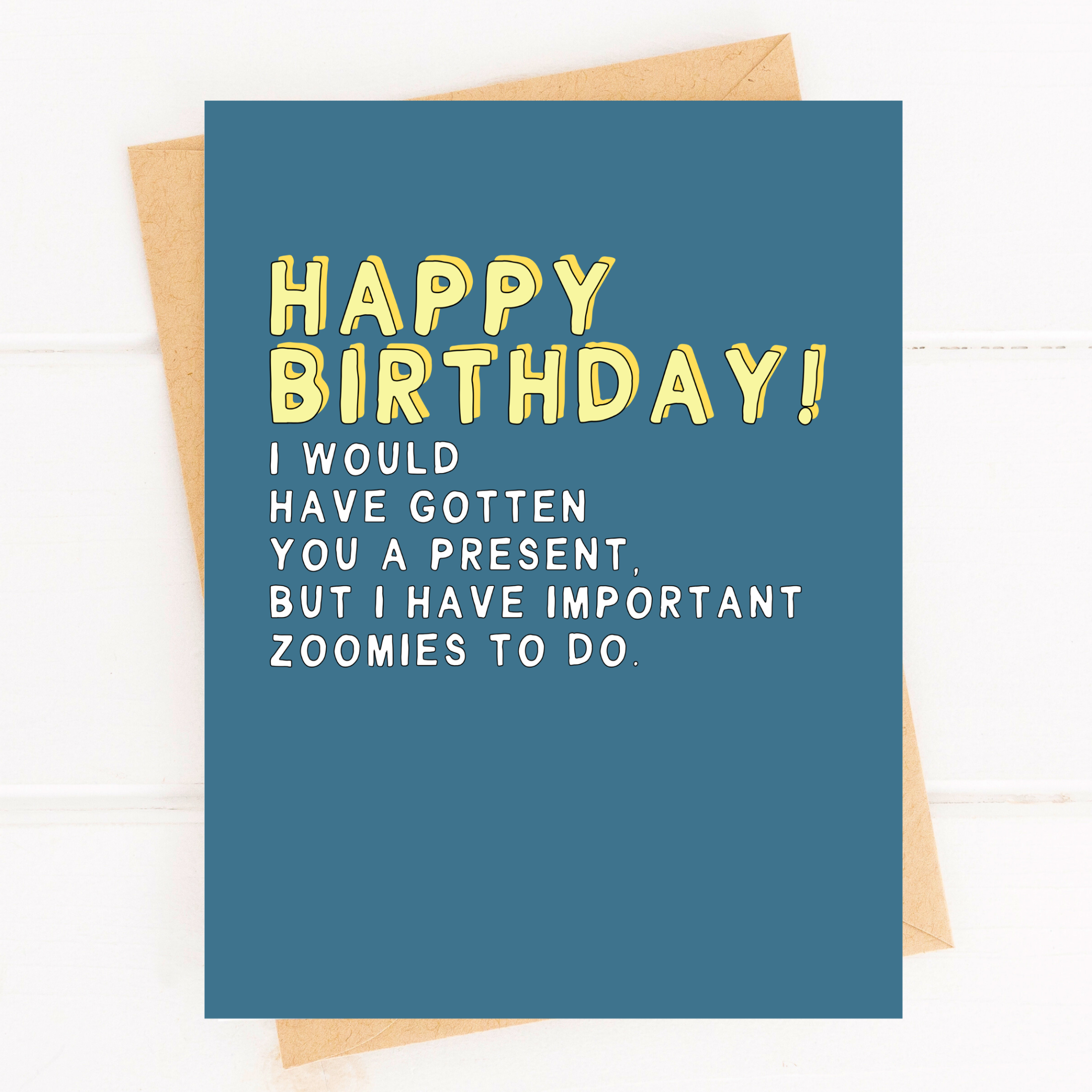 Dog Birthday Card - Pet Parent Greeting Card Birthday Zoomies
