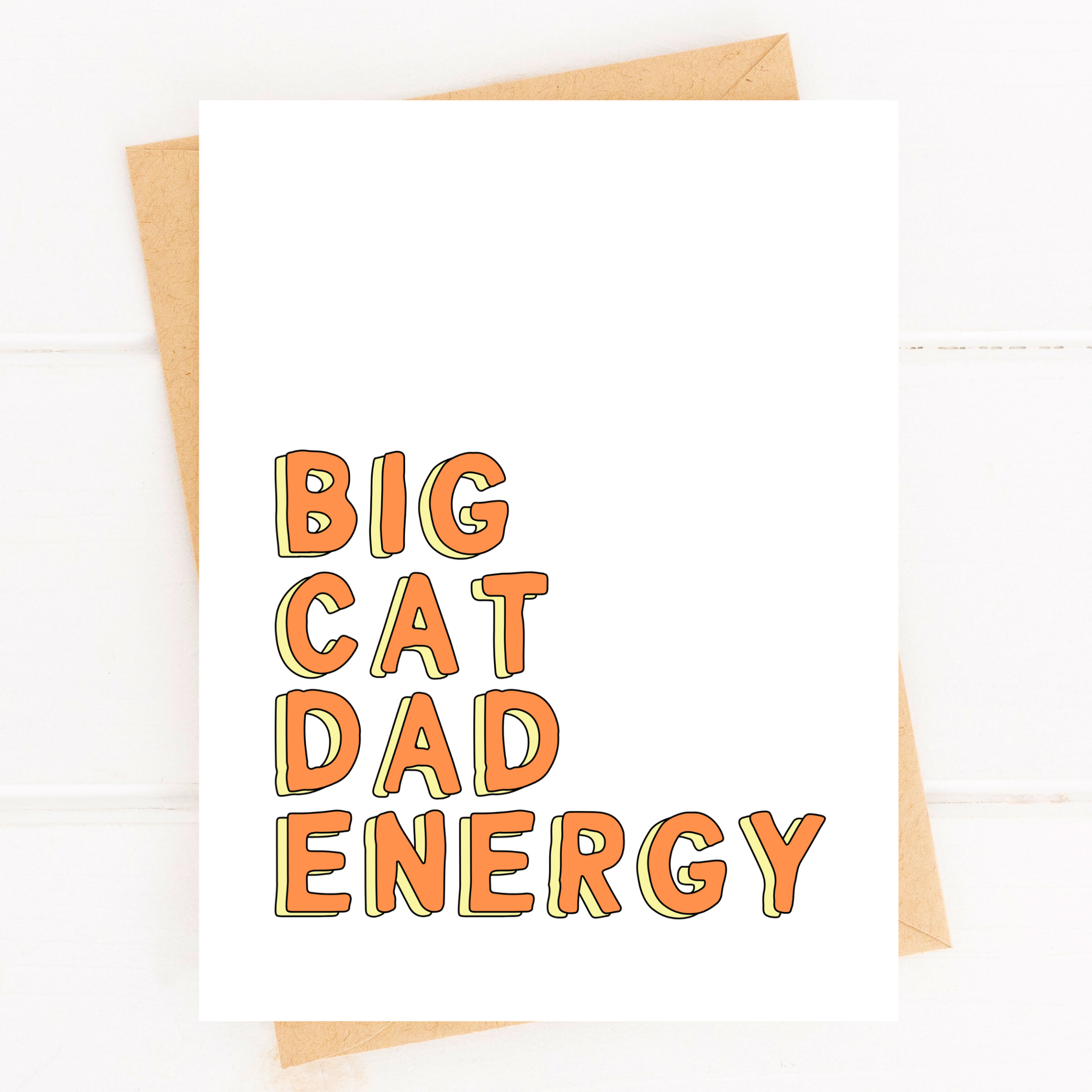 Cat Dad Card - New Kitten Parent Greeting Card