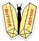 Butter-Fly Punny Love Vinyl Sticker