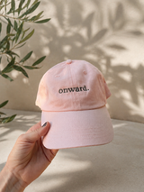 Onward Embroidered Dad Cap - Blush