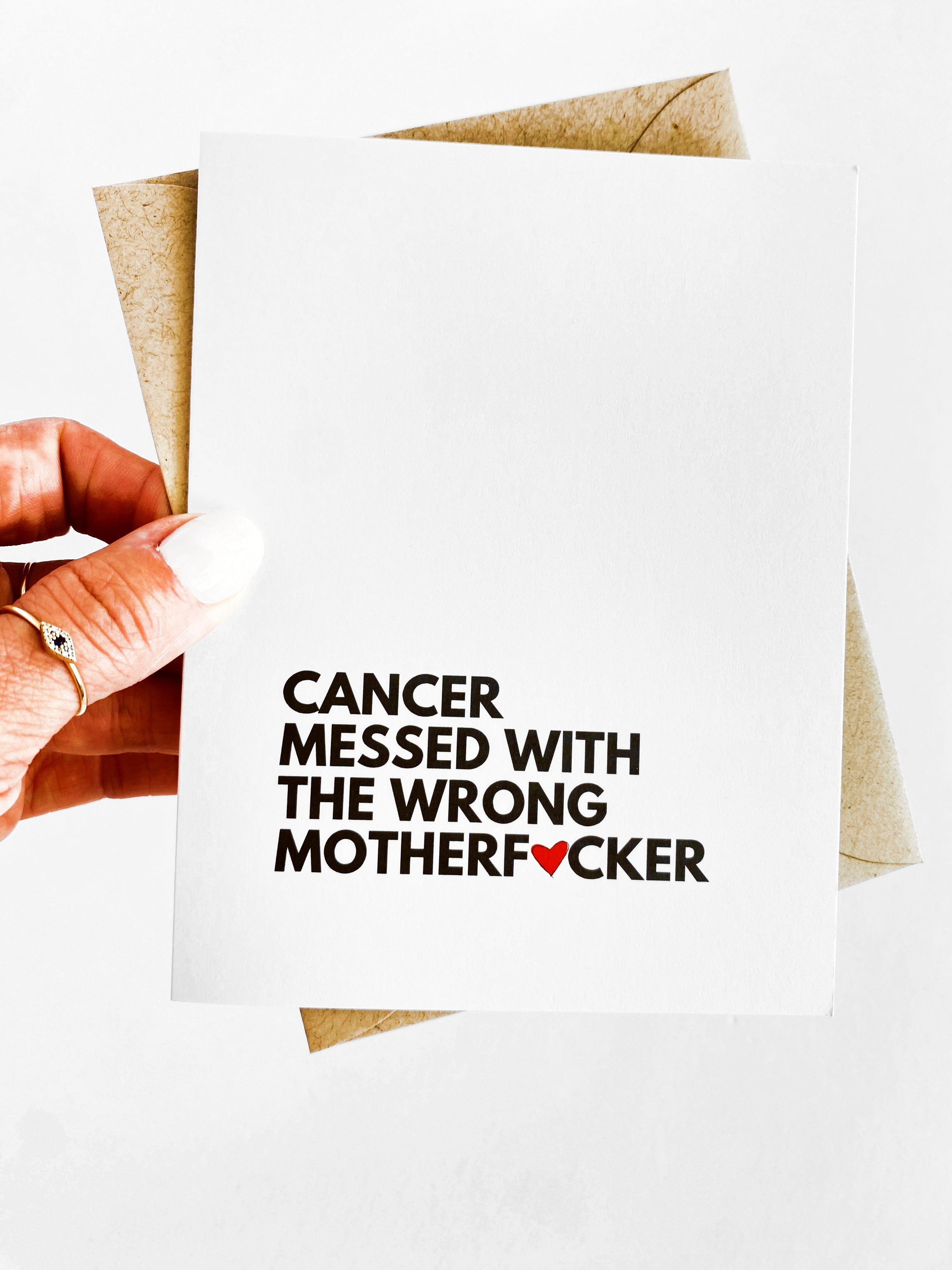 Cancer Messed With The Wrong Mother F*cker Get Well Card