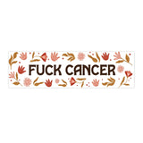 F*** Cancer Floral Bumper Sticker