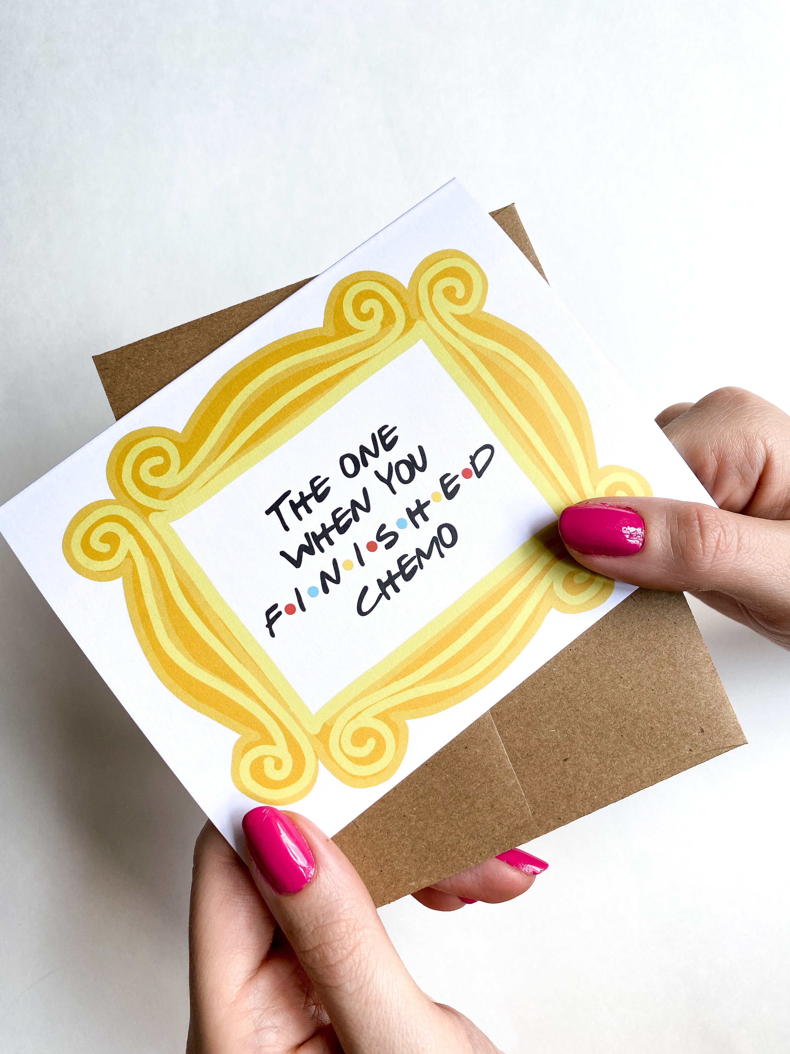 The One When You Finished Chemo Friends Themed Get Well Card