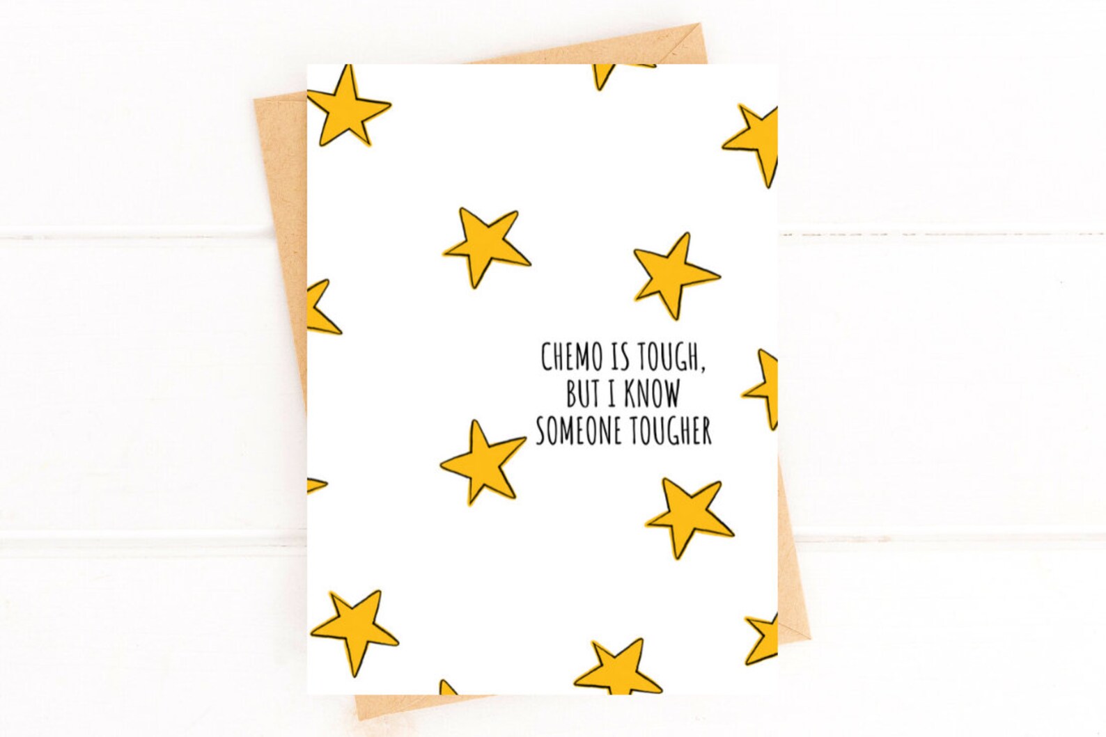 Chemo is Tough Stars Cancer Get Well Card