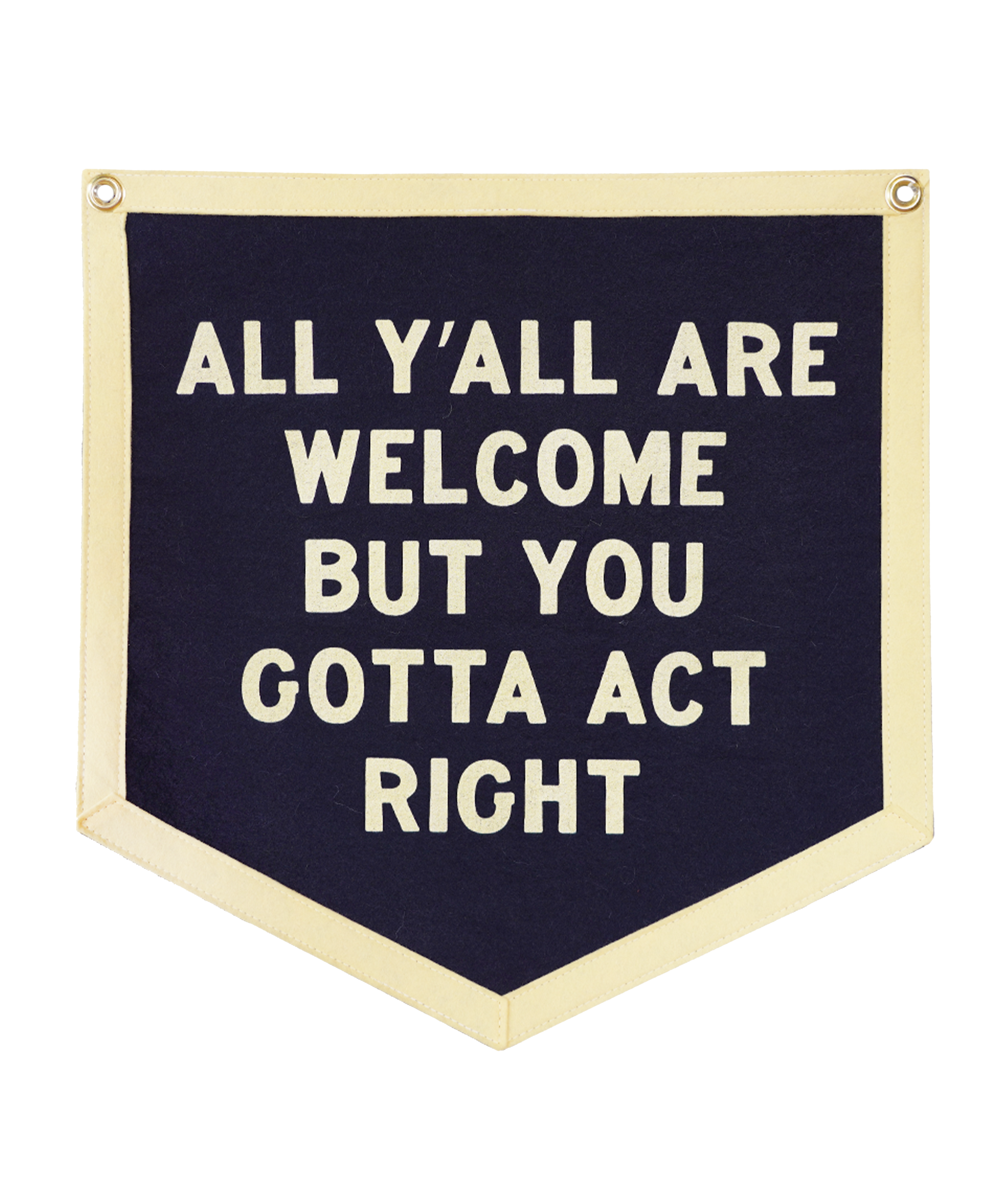 All Y'all Are Welcome Camp Flag • Tate Farms x Oxford Pennant
