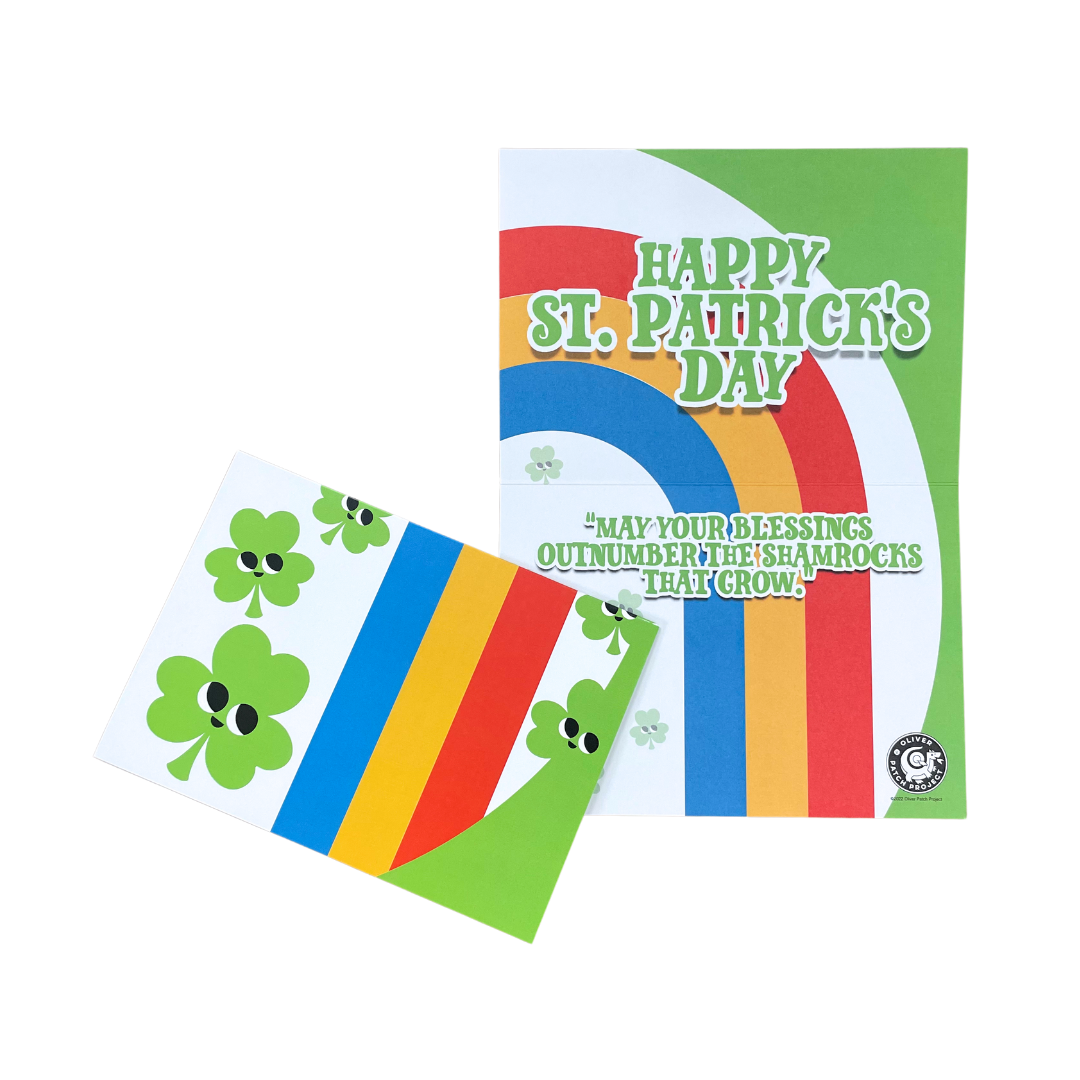 BLANK St. Patrick's Day Shamrock POP Greeting Card