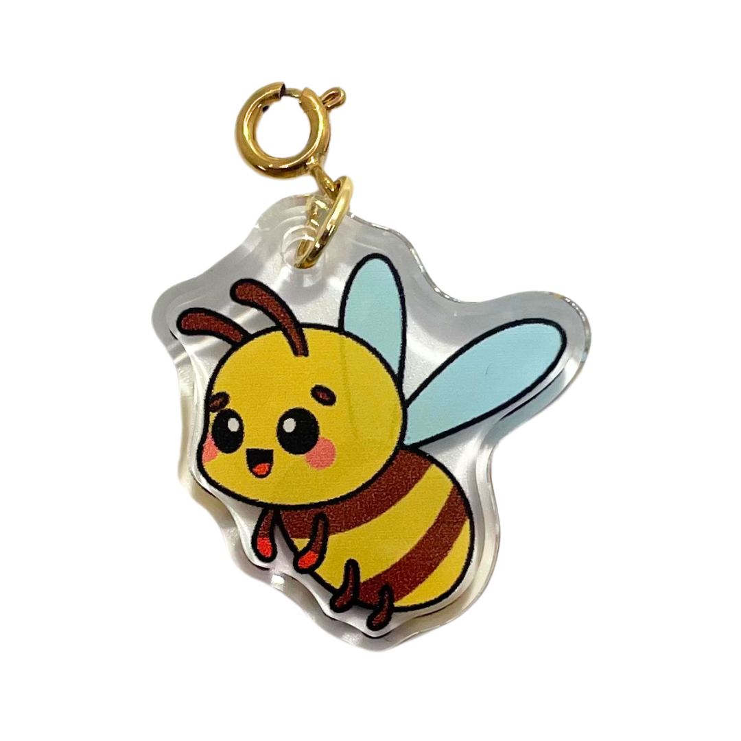 Mighty Bee Acrylic Charm